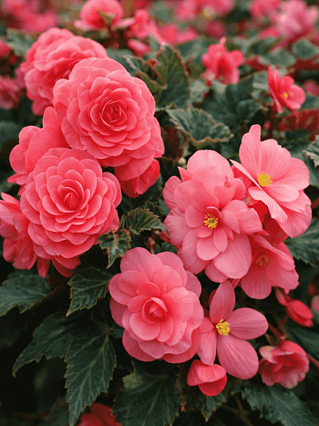 Бегония клубневая Nonstop Pink