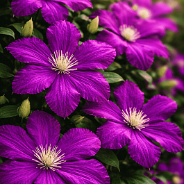 Клематис гибридный Etoile Violette