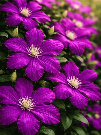 Клематис гибридный Etoile Violette