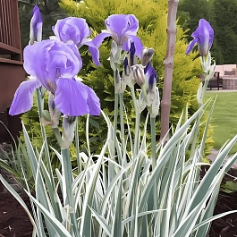 Ирис бледный Albo Variegata