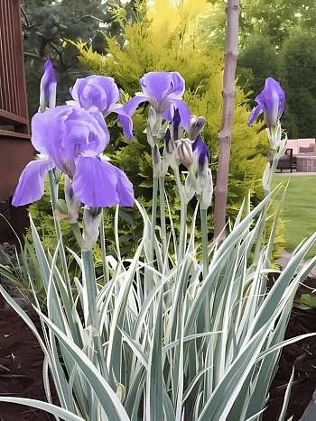 Ирис бледный Albo Variegata