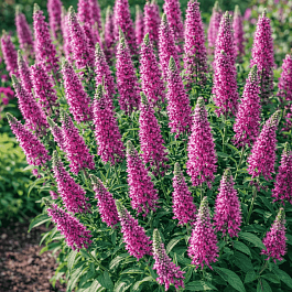 Вероника колосистая Rosa Zwerg