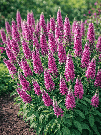 Вероника колосистая Rosa Zwerg