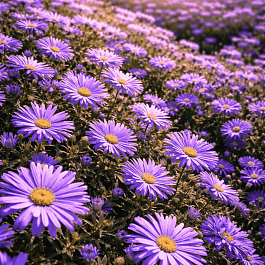 Астра кустарниковая Professor Anton Kippenberg