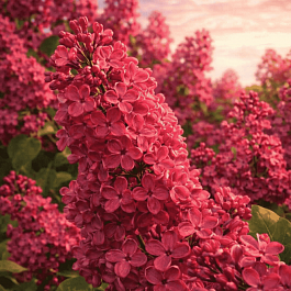 Сирень обыкновенная Красная Москва