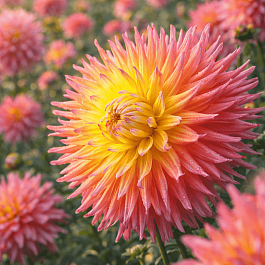 Георгина Fringed Star