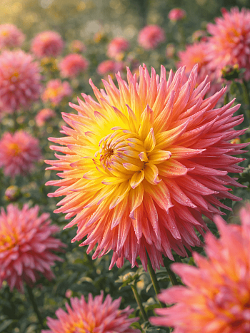 Георгина Fringed Star