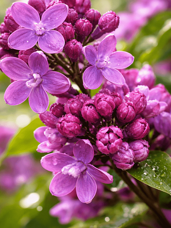 Сирень обыкновенная Колхозница