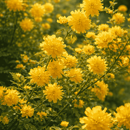 Керрия японская Aureovariegata