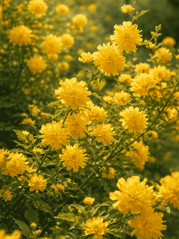 Керрия японская Aureovariegata