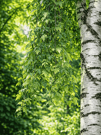 Береза повислая Crispa