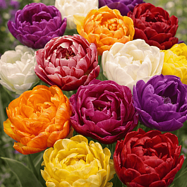 Тюльпан Махровый Смесь Окрасок