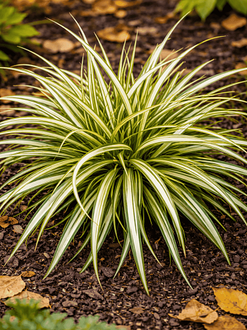 Осока птиценожковая Variegata