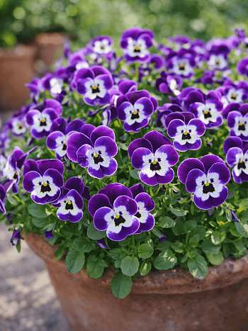 Виола рогатая  Sorbet XP Purple Face