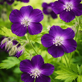 Герань темная Raven