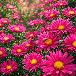 Астра ново-бельгийская Crimson Brocade