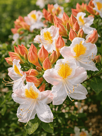 Азалия крупноцветковая Silver Slipper