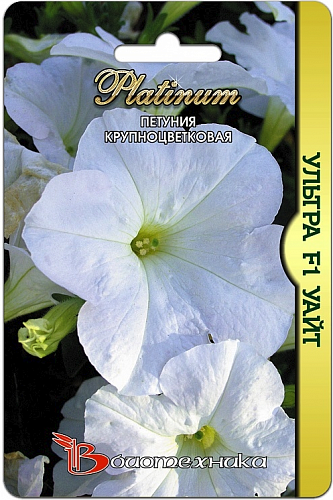 Петуния Гибридная крупноцветковая Ultra White