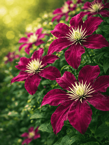 Клематис гибридный Niobe