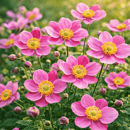 Анемона хубейская Rose Shades