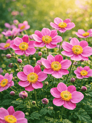 Анемона хубейская Rose Shades