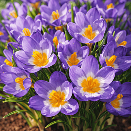 Крокус Ботанический Sieberi Tricolor