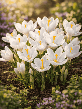 Крокус крупноцветковый Jeanne d'Arc