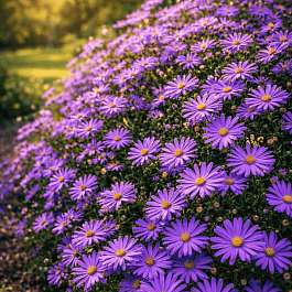 Астра кустарниковая Early Blue