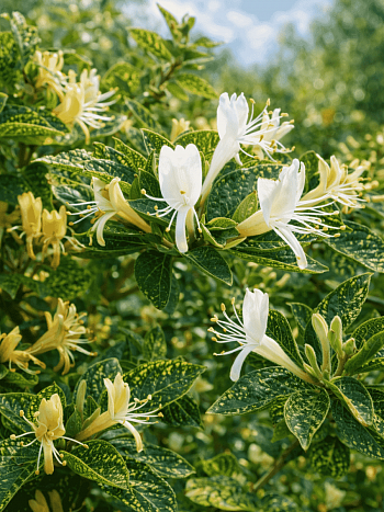 Жимолость японская Aureoreticulata