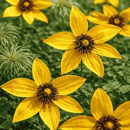 Клематис гибридный Golden Tiara