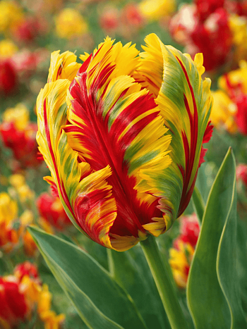 Тюльпан попугайный Texas Flame