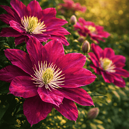 Клематис гибридный Red Star