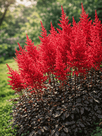 Астильба гибридная Mighty Chocolate Cherry