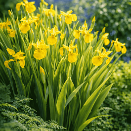 Ирис болотный Variegata