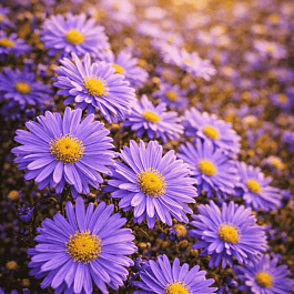 Астра кустарниковая Blue Lagune