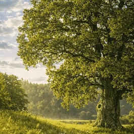 Дуб черешчатый