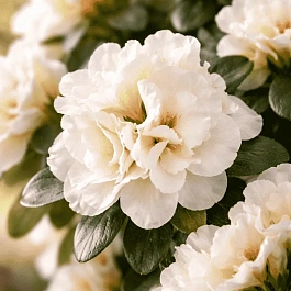 Азалия Белая с красным штрихом #6