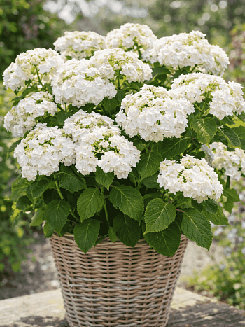Гортензия крупнолистная Doppio Bianco