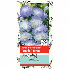 Астра пионовидная Голубой топаз