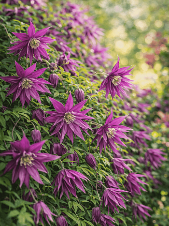 Клематис гибридный Purple Surprise