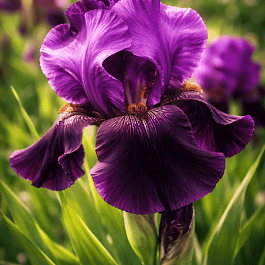 Ирис германский Sable Night