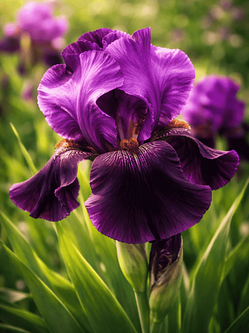 Ирис германский Sable Night