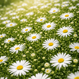 Астра кустарниковая Snowsprite