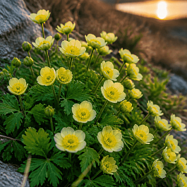 Купальница рыхлая Albiflorus