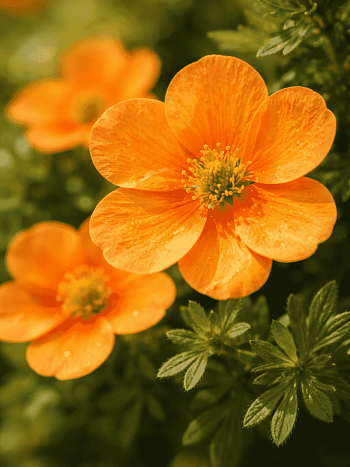 Лапчатка кустарниковая Orange Star