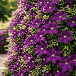 Клематис гибридный Negritianka