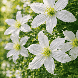 Клематис White Prince Charles