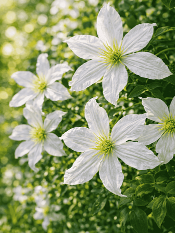 Клематис White Prince Charles
