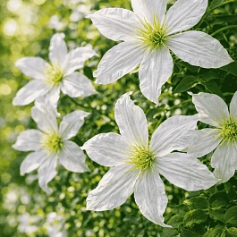 Клематис White Prince Charles