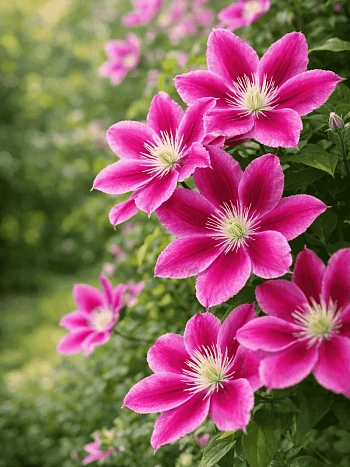 Клематис гибридный Hania